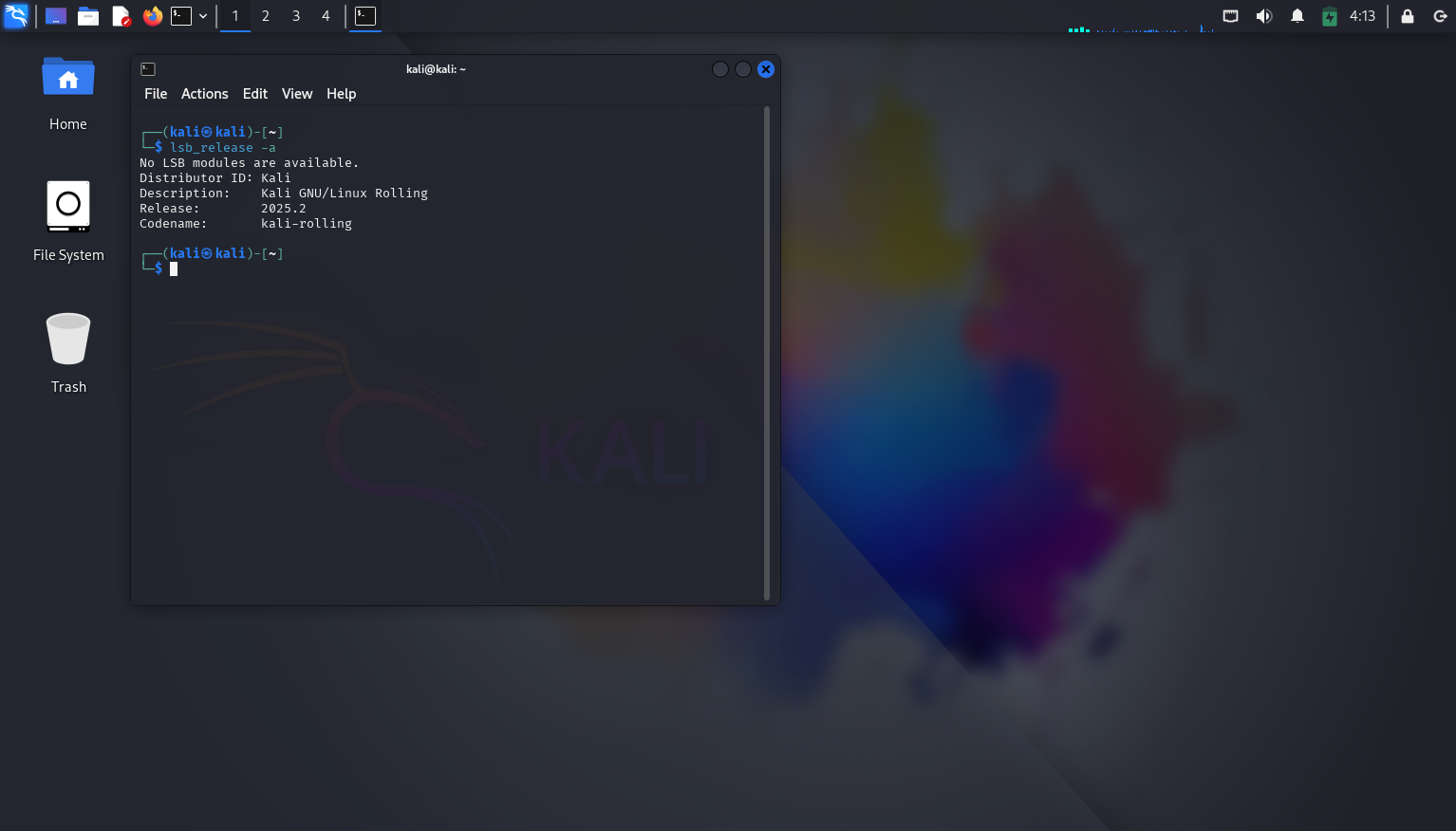 Terminal showing update command